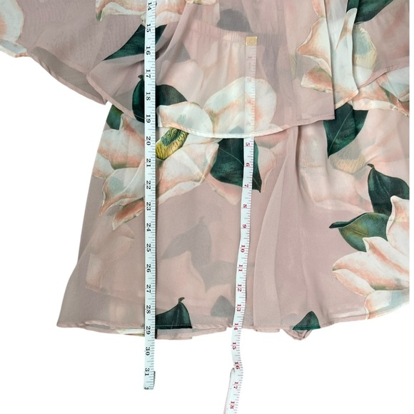 Show Me Your MuMu Blush Floral Off-Shoulder Romper - Picture 11 of 14